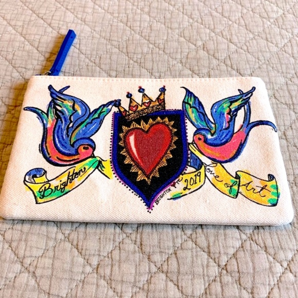 Brighton 2019 “Love of Art” Canvas Zipper Pouch